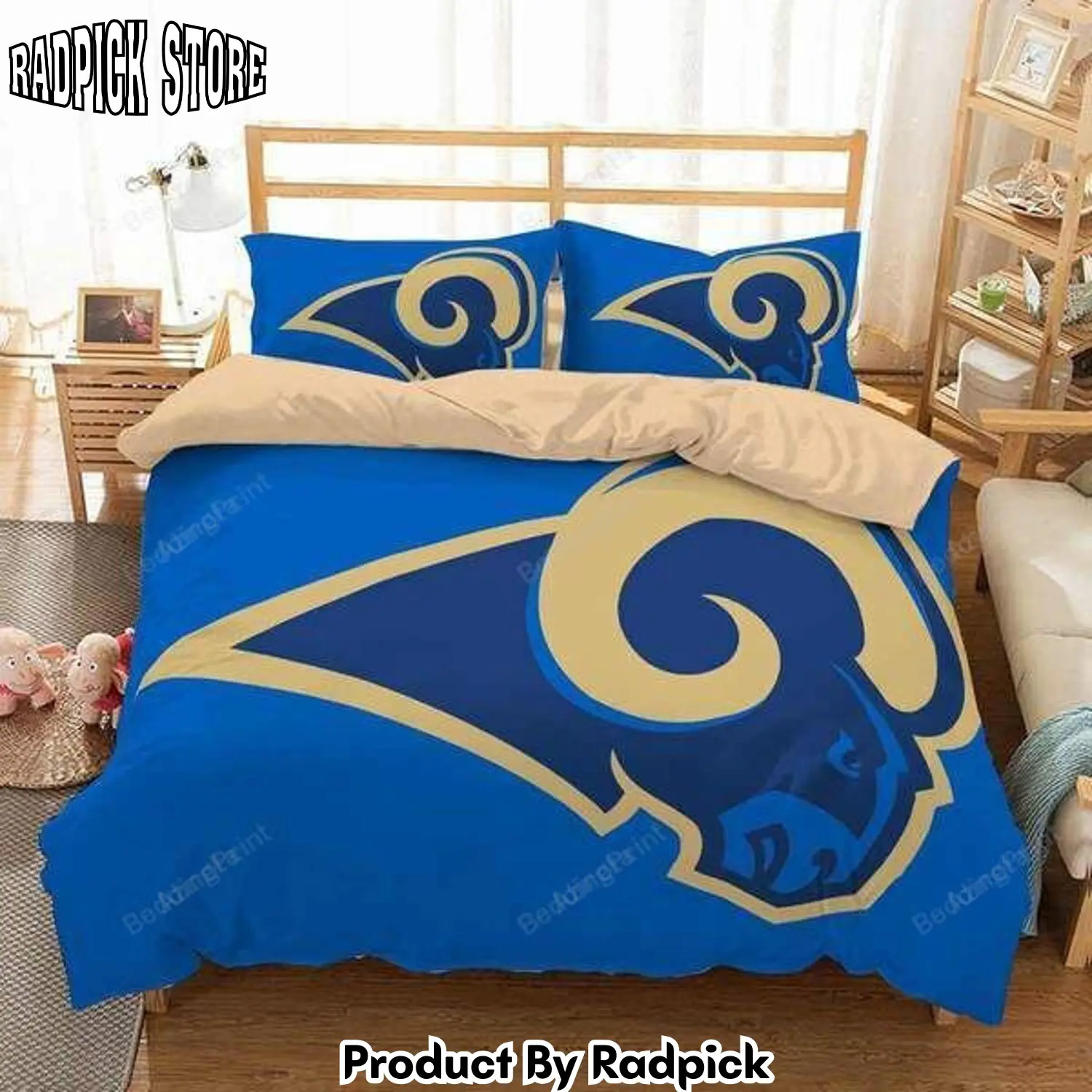 Radpick 3d customize los angeles rams bedding set duvet cover rp3278985
